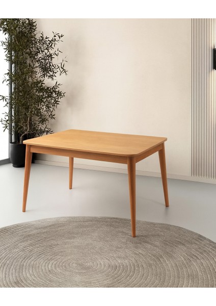 Fidan Ortadan Açılır Büyüyen Yemek Masası Natural 80 x 130 cm Sadece Masa Fiyatıdır