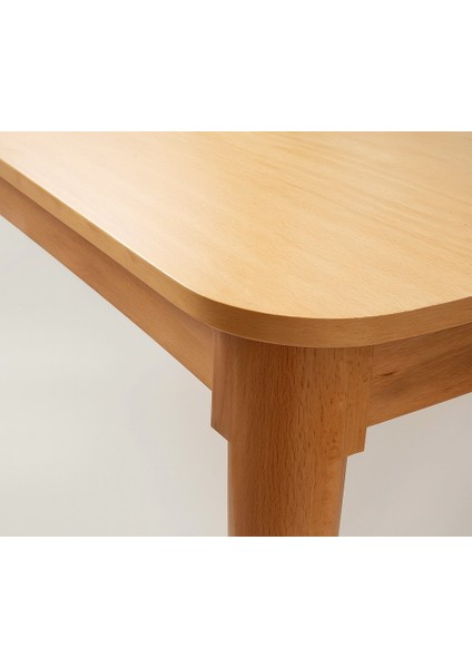 Fidan Ortadan Açılır Büyüyen Yemek Masası Natural 80 x 130 cm Sadece Masa Fiyatıdır fırsatları