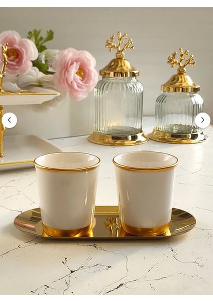 Fine Living Golden Mug Set -3 Parça