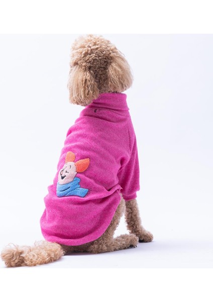 Fuşya Pooh's Ashdown Piglet Köpek Sweati Köpek Kıyafeti Orta-Büyük Irklar Için