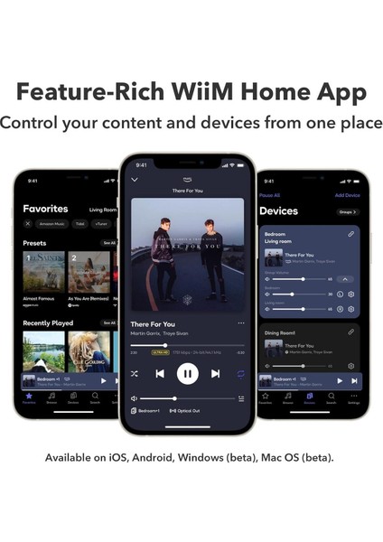 Siyah Mini Çok Odalı Müzik Akışı Cihazı, Airplay 2, Spotify, Tıdal, Amazon Music, Alexa, Siri fırsatları