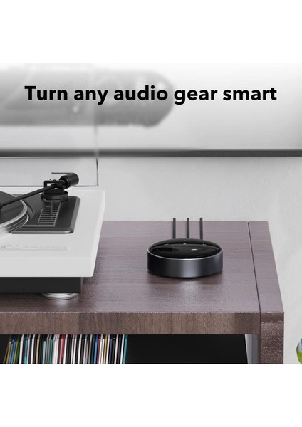 Siyah Mini Çok Odalı Müzik Akışı Cihazı, Airplay 2, Spotify, Tıdal, Amazon Music, Alexa, Siri