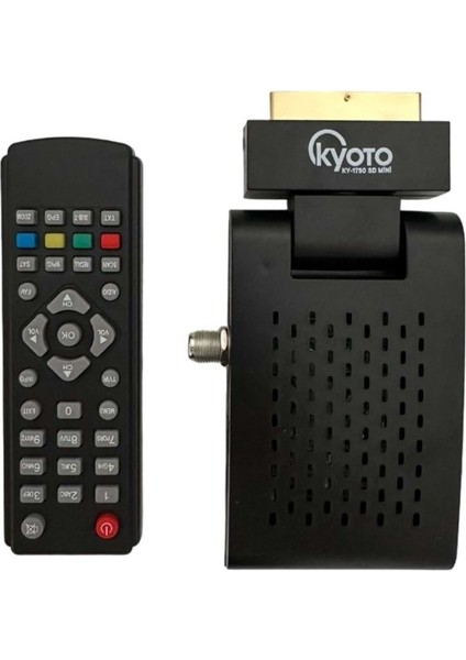 Mini Dijital Uydu Alıcısı KY-1750 Sd, Siyah, Kumandalı, Kompakt ve Kullanışlı