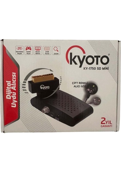 Mini Dijital Uydu Alıcısı KY-1750 Sd, Siyah, Kumandalı, Kompakt ve Kullanışlı fiyatları
