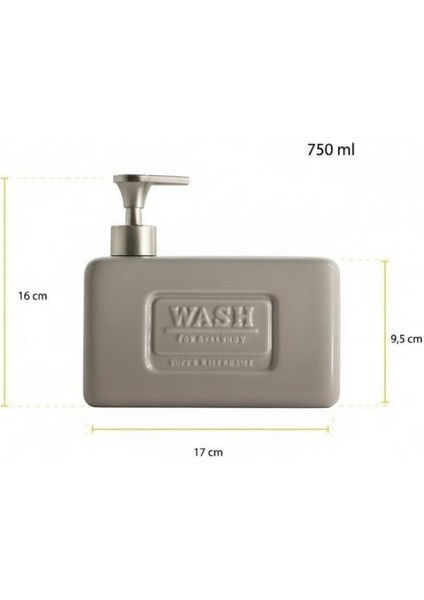 Ashley Gri Sıvı Sabunluk 750 ml fırsatları