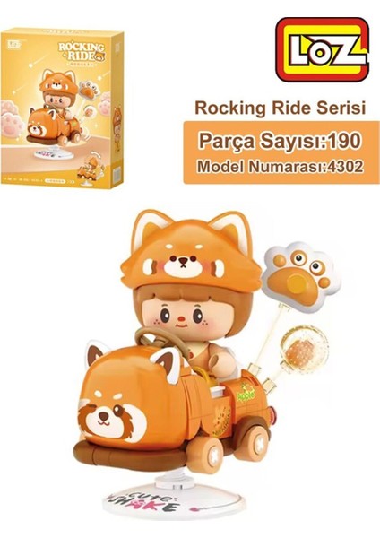 LZ-4303 Loz Holstein Cat Sallanma Sürüşü 190 Parça Block Oyuncak