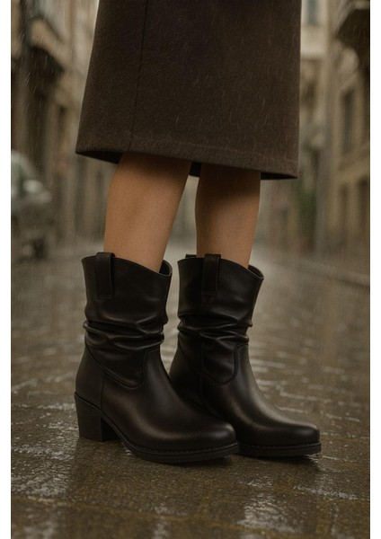 Kalın Topuklu Cilt/süet Kadın Bot & Bootie modelleri