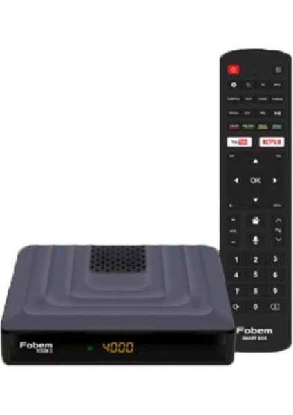 Renkli Hibrit Tv Kutusu, 4gb Ram, 32GB Depolama, Sesli ve Uydu Tunerli
