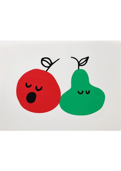 Gronfınk Çocuk Amerikan Servisi Kırmızı Yeşil 30 x 40 cm