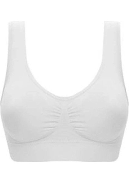 Beyaz Dikişsiz Kadın Pedli Sütyen Korse - 704 fiyatları