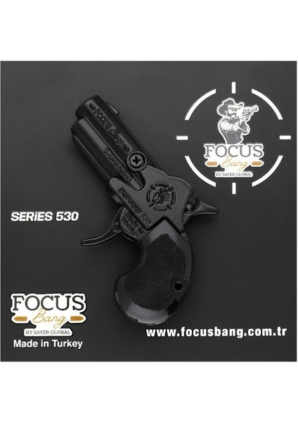 530 Focus Bang Oyuncak Tabanca Series 530 Black-Füme-Saten
