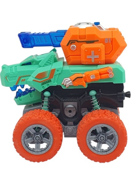 Sürtmeli Dinazor Araçlar - Sesli ve Işıklı - D500-19 - Turkuaz fiyatları