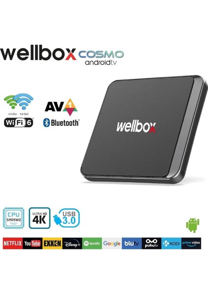 Yüksek Performanslı Android Tv Kutusu 16GB, Siyah Renk, Eğlencenizi Artırın fiyatları