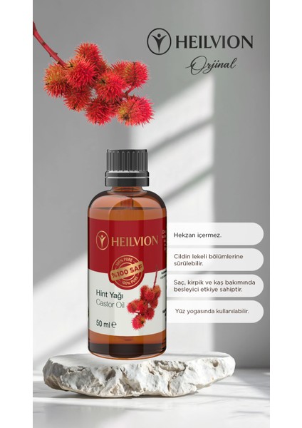 Hint Yağı %100 Saf ve Doğal Soğuk Sıkım 50 ml Saç & Cilt Bakım Yağı, Kaş & Kirpik Doğal Destek fiyatları