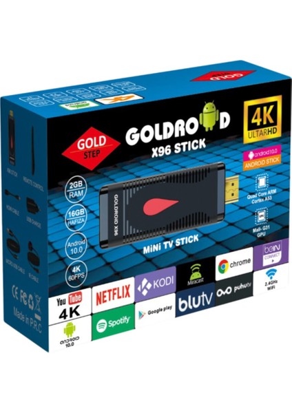 Siyah Android Tv Stick, Yüksek Performanslı ve Pratik Eğlence Çözümü