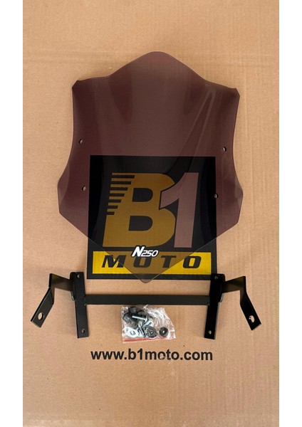 Bajaj Pulsar N 250 Kısa Siperlik Camı 2022-2024 Uyumlu- Füme fırsatları