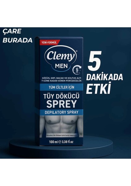 Tüy Dökücü Sprey 100 ml (Erkek)