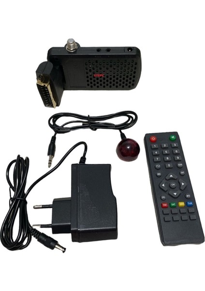 Mini Uydu Alıcısı, Türksat 4A ile Sıralı, Siyah, Kompakt ve Kullanışlı