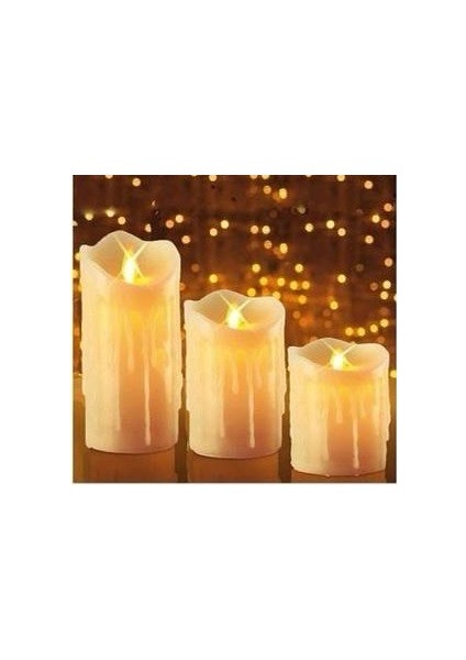 Alevsiz Titreyen Pilli Mum Seti 3'lü
