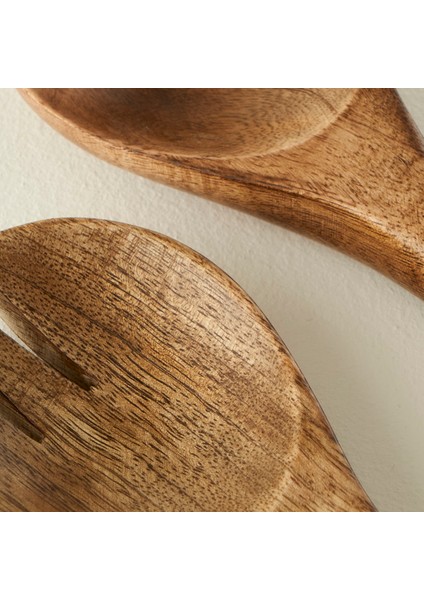 Wooden Mango Salata Servis Seti Kahverengi (28X7 Cm) fiyatları