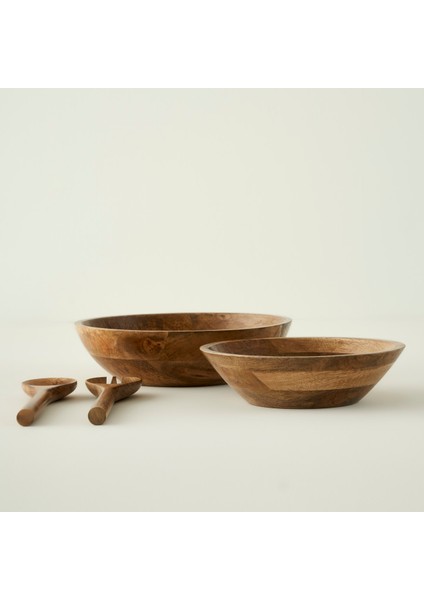 Wooden Mango Salata Servis Seti Kahverengi (28X7 Cm) fırsatları