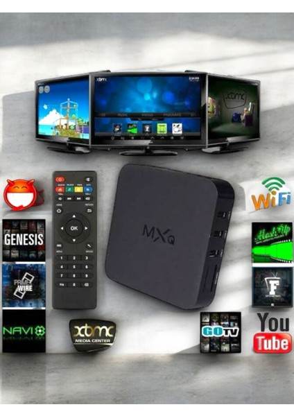 7.1 Işletim Sistemi Destekli Kumandalı Çok Renkli Medya Oynatıcı