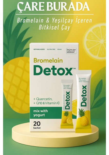 Bromelain Detox 20X8 gr (Quercetin, Q10 & Vitamin C)