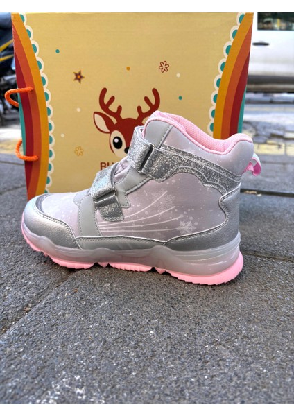 BUCK3034 Snowy Kız Çocuk Bot Gumüş fiyatları