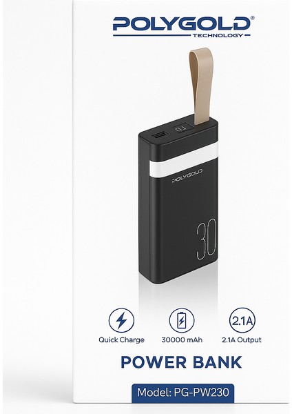 PG-PW230 | 30.000 Mah Powerbank | Hızlı Şarj | 2.1A Çıkış | Taşınabilir Şarj Cihazı fiyatları