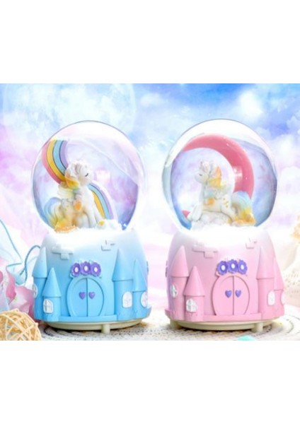 Işıklı Müzikli Püskürtmeli Büyük Boy Kar Küresi