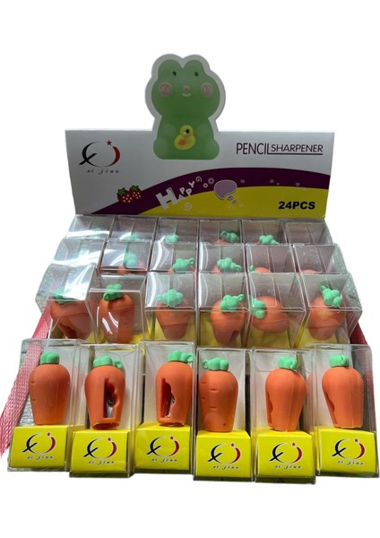 Havuç Şeklinde Kalem Tıraş 24 Adet