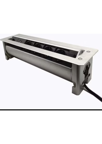 Gizli Elektrikli Masaüstü Prizi ,4*european Güç Supply+2*usb Arayüz Tasarımı Entegre Flip Elektrikli Priz ile Multimedya Gömülü Gizli Masa Prizi