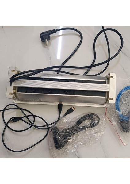 Gizli Elektrikli Masaüstü Prizi ,4*european Güç Supply+2*usb Arayüz Tasarımı Entegre Flip Elektrikli Priz ile Multimedya Gömülü Gizli Masa Prizi indirimleri