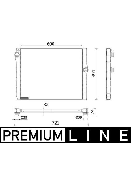 CR2333000P - Motor Su Radyatoru Bmw M5 F10 M6 F12 F13 F06 Premıum Lıne