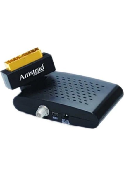 Tüplü Tv Uyumlu, Scart Girişli, Hazır Yüklemeli Mini Uydu Alıcısı, Beyaz Renk