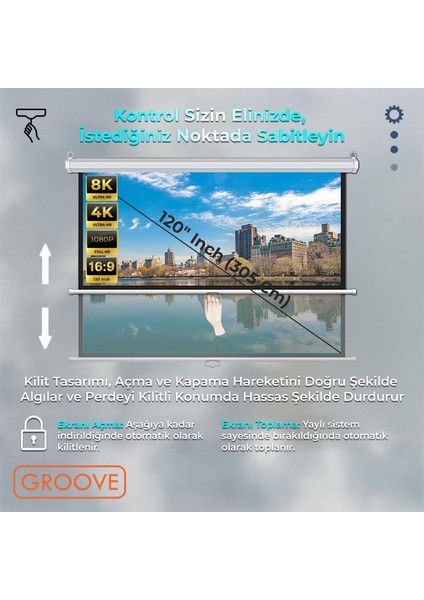 Vizio Pro 120¨ Inch 265X150CM Blackout Işık Geçirmez Profesyonel Projeksiyon Perdesi +Canlı Renkler+Göz Koruması+Leke Tutmaz Projector modelleri