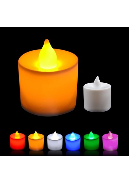 LED Işıklı Mum 24 Adet