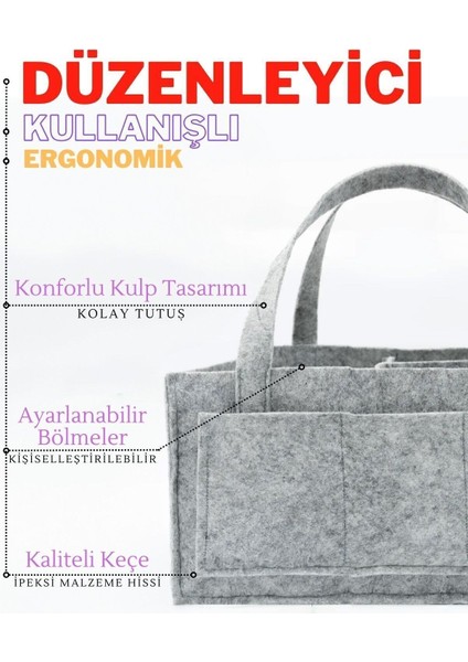 Anne Bebek Keçe Bakım Çantası Yenidoğan Için Organizer Düzenleyici Çok Amaçlı fiyatları