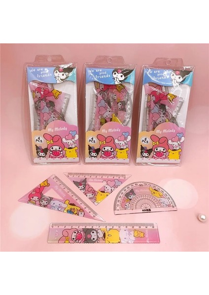 My Melody Cetvel Seti 4 Lü 48 Paket