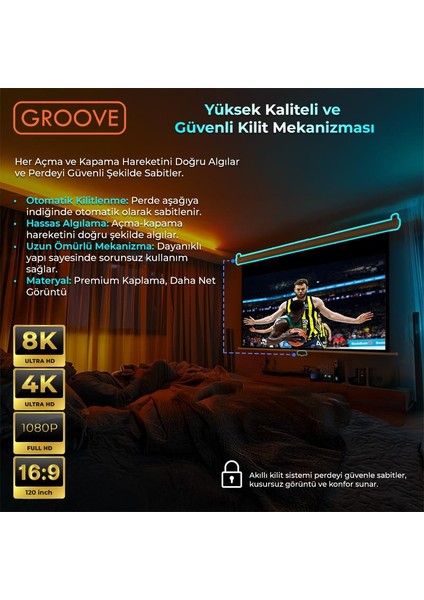 Vizio Pro 120¨ Inch 265X150CM Blackout Işık Geçirmez Profesyonel Projeksiyon Perdesi +Canlı Renkler+Göz Koruması+Leke Tutmaz Projector indirimleri