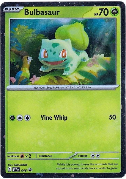 Bulbasaur #46 Pokemon Promo Orijinal Pokemon Kartı