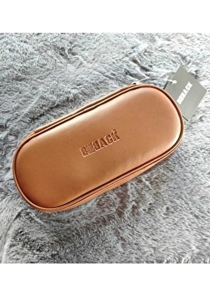 Suni Deri Kalem Kutusu Oval Tasarım Taba Renkli Fermuarlı ve Dayanıklı Yapı fırsatları