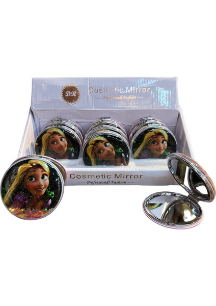 Yuvarlak Sulu Makyaj Aynası 12 Adet