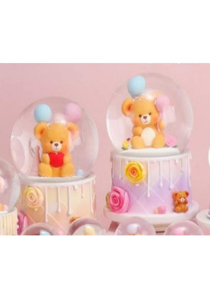 Işıklı Müzikli Püskürtmeli Büyük Boy Kar Küresi