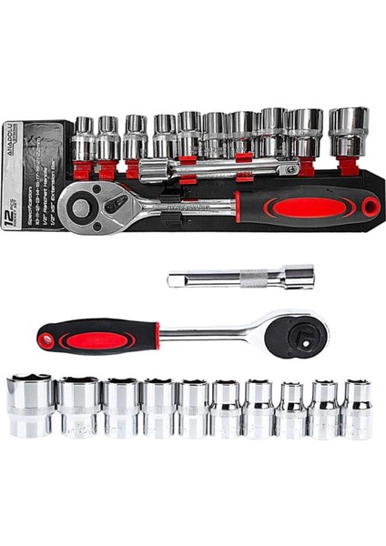 Profesyonel Çok Fonksiyonlu 12 Parça Lokma ve Cırcır Set