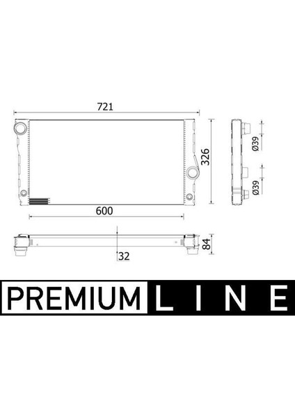 CR956000P - Motor Su Radyatoru Premıum Lıne Bmw N55 B30 F10 F11 F07