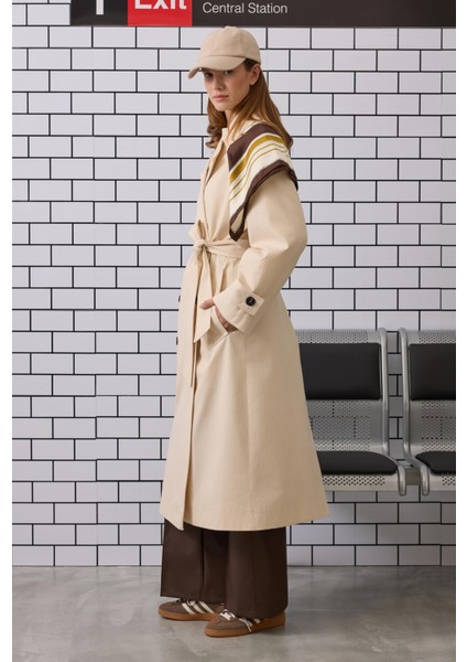 Kuşaklı Uzun Trençkot Kemik modelleri