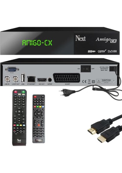 Full Hd Uydu Alıcı, Ethernet, Iptv, Youtube, Scart, Kırmızı Renkli