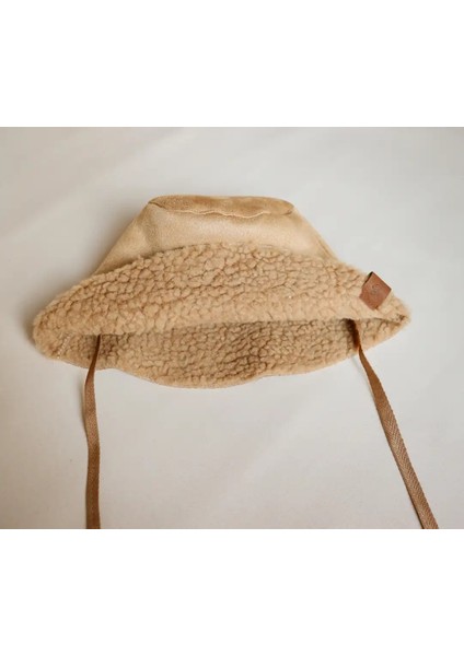 Ithal Kuzu Süet Bağcıklı Kışlık Bucket Şapka Çocuk Şapka modelleri