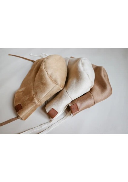 Ithal Kuzu Süet Bağcıklı Kışlık Bucket Şapka Çocuk Şapka indirimleri